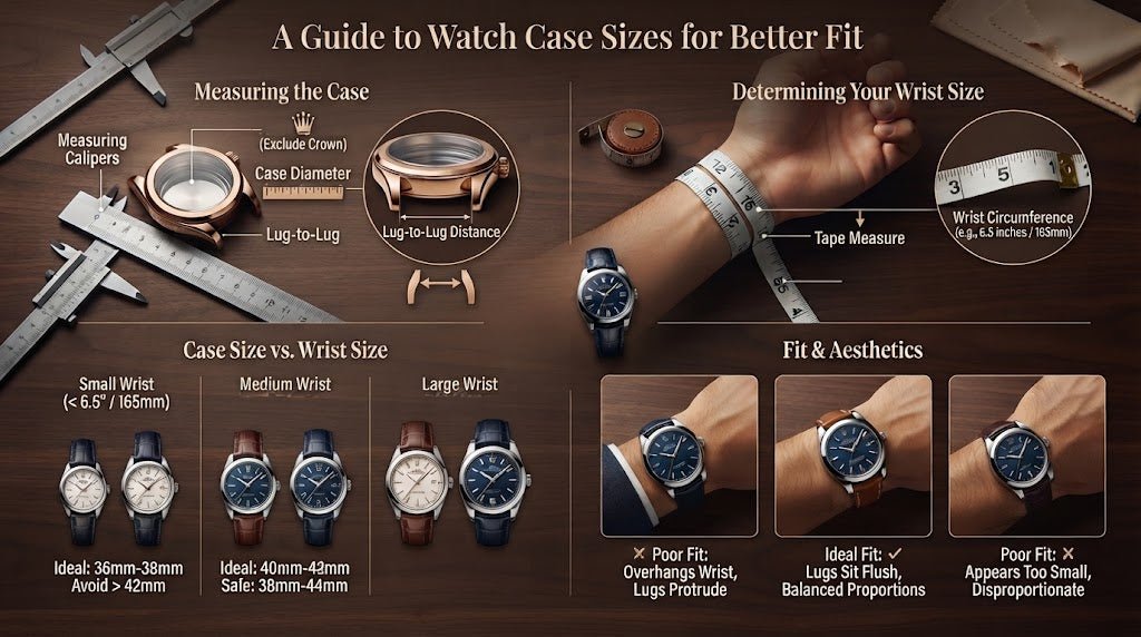 A Guide to Watch Case Sizes for Better Fit - BangOn