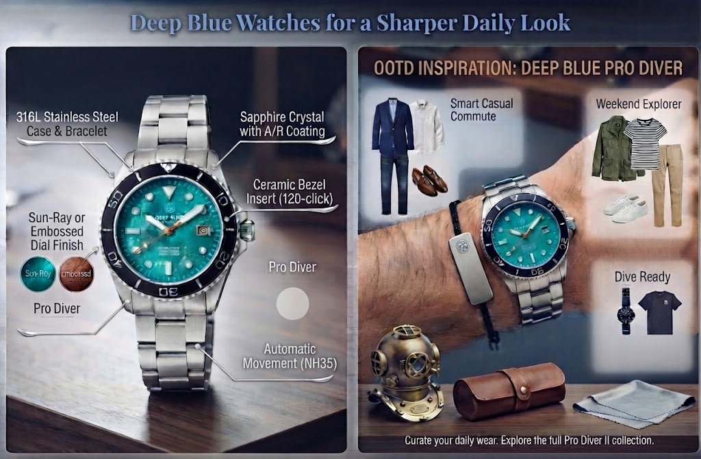Deep Blue Watches for a Sharper Daily Look - BangOn