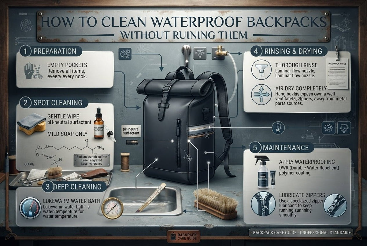 How to Clean Waterproof Backpacks Without Ruining Them - BangOn