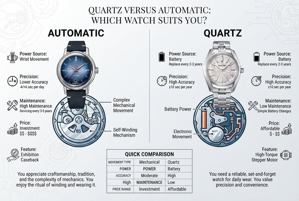 Quartz Versus Automatic: Which Watch Suits You? - BangOn