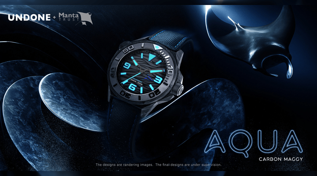 UNDONE Aquadeep Carbon Manta: A Carbon Fiber Dive Watch That Protects the Deep - BangOn
