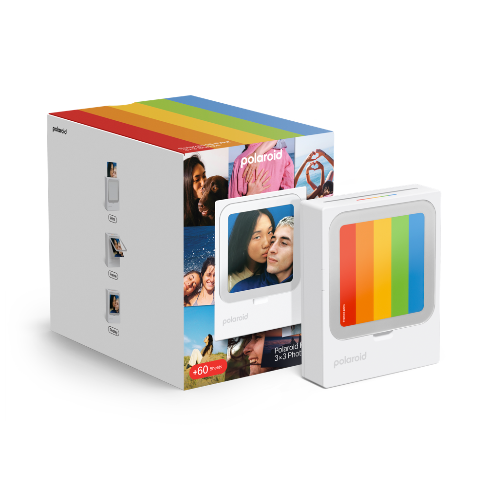 POLAROID Hi Print 3x3 Pocket Photo Printer White + 60 Sheet Bundle #006647