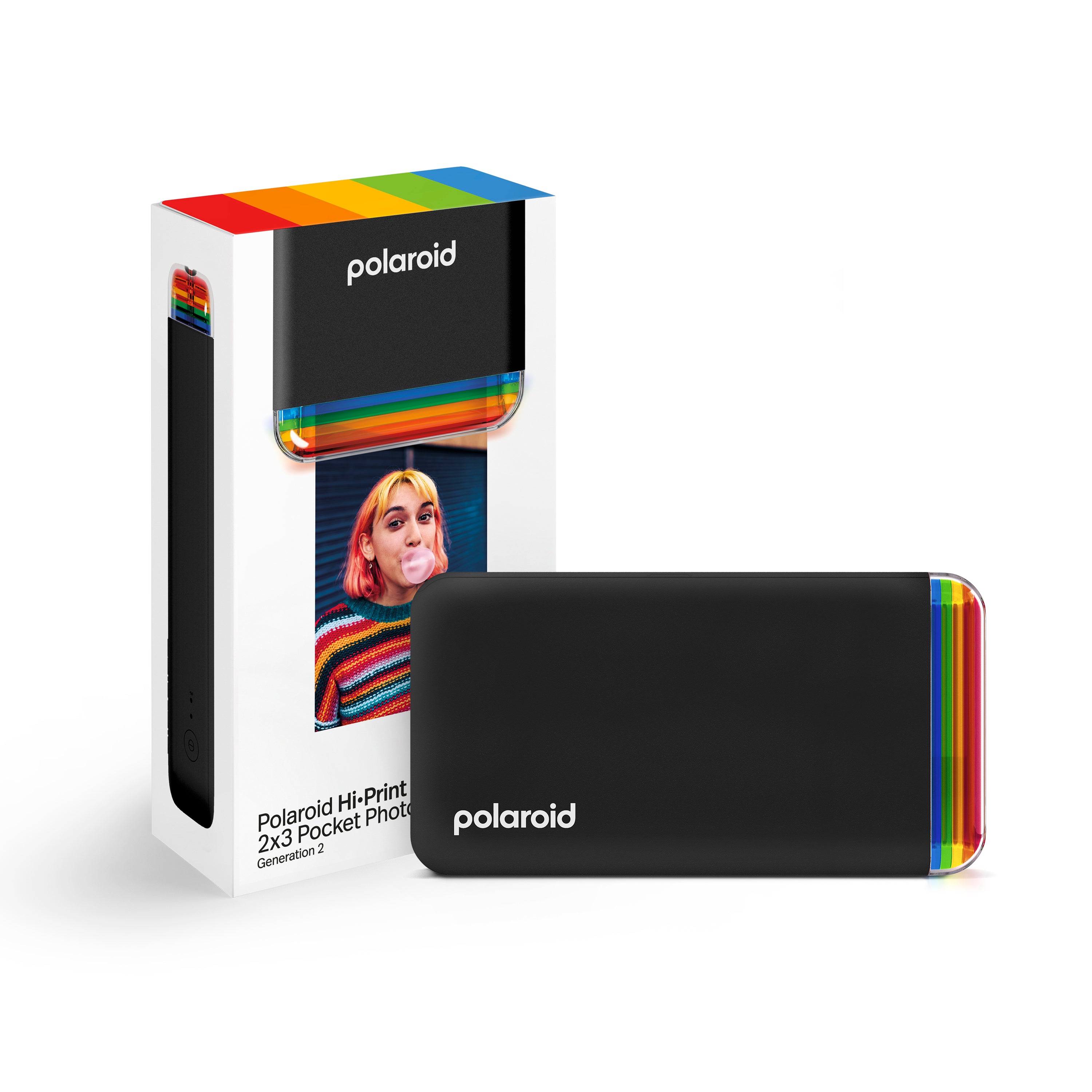 Polaroid Hi·Print 2x3 Pocket-Fotodrucker Gen 2 Tragbarer Sofortbildkamera-Fotodrucker Schwarz #009129