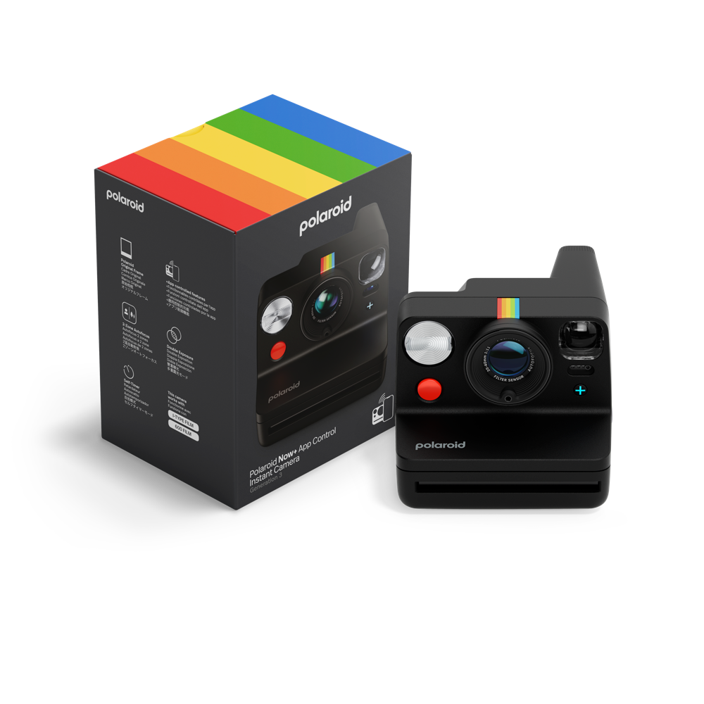 Polaroid Now+ Generation 3 Gen 3 i-Type Sofortbildkamera – Schwarz #9160