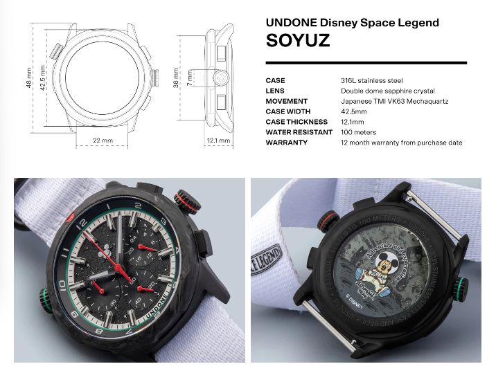 UNDONE DISNEY SPACE LEGEND BOX SET Automático #COL-DIS-SPL-BOX