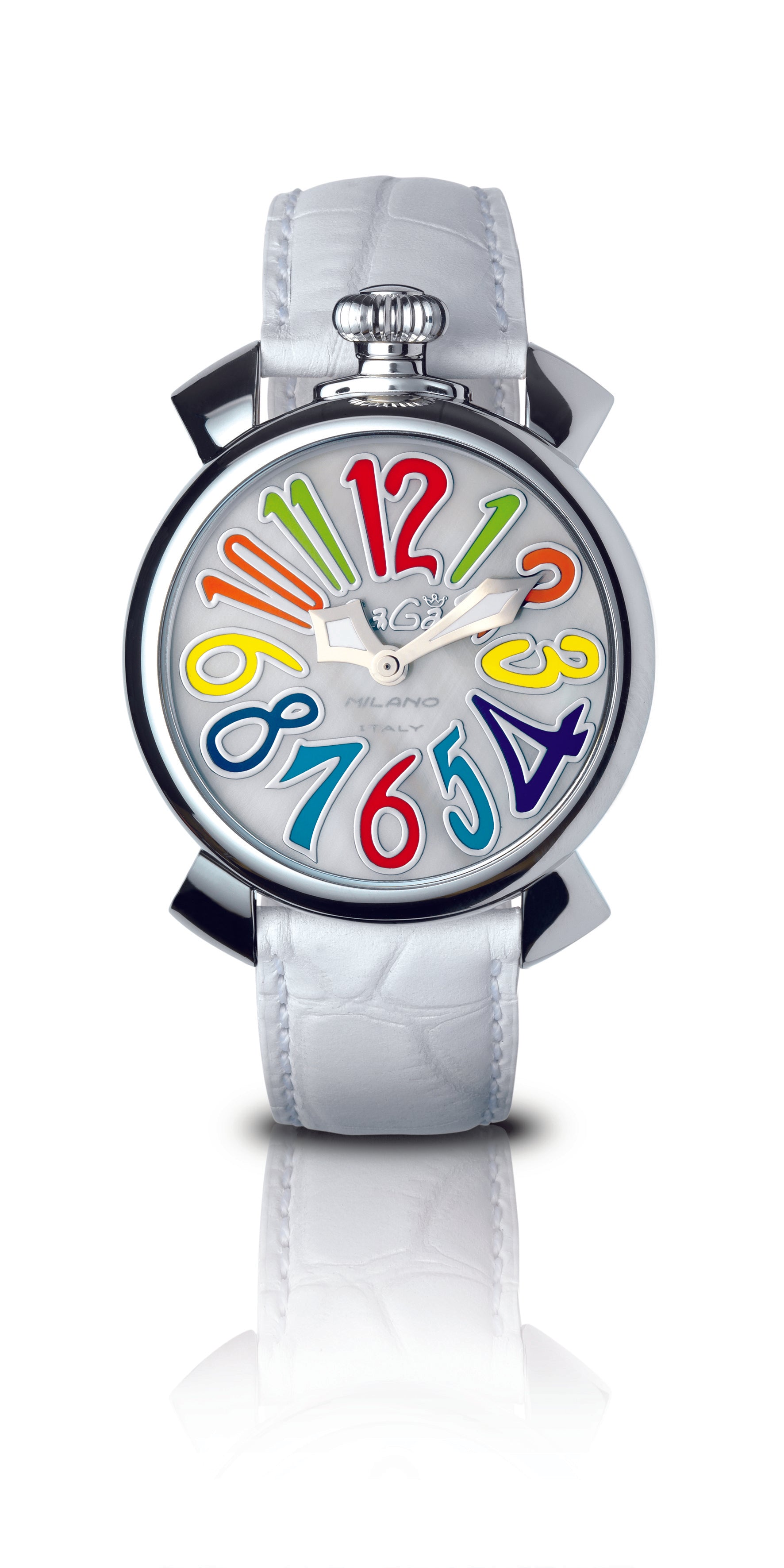 Gaga Milano MANUAL LADY 40MM - ACERO blanco #5020MN01S0LAWH0