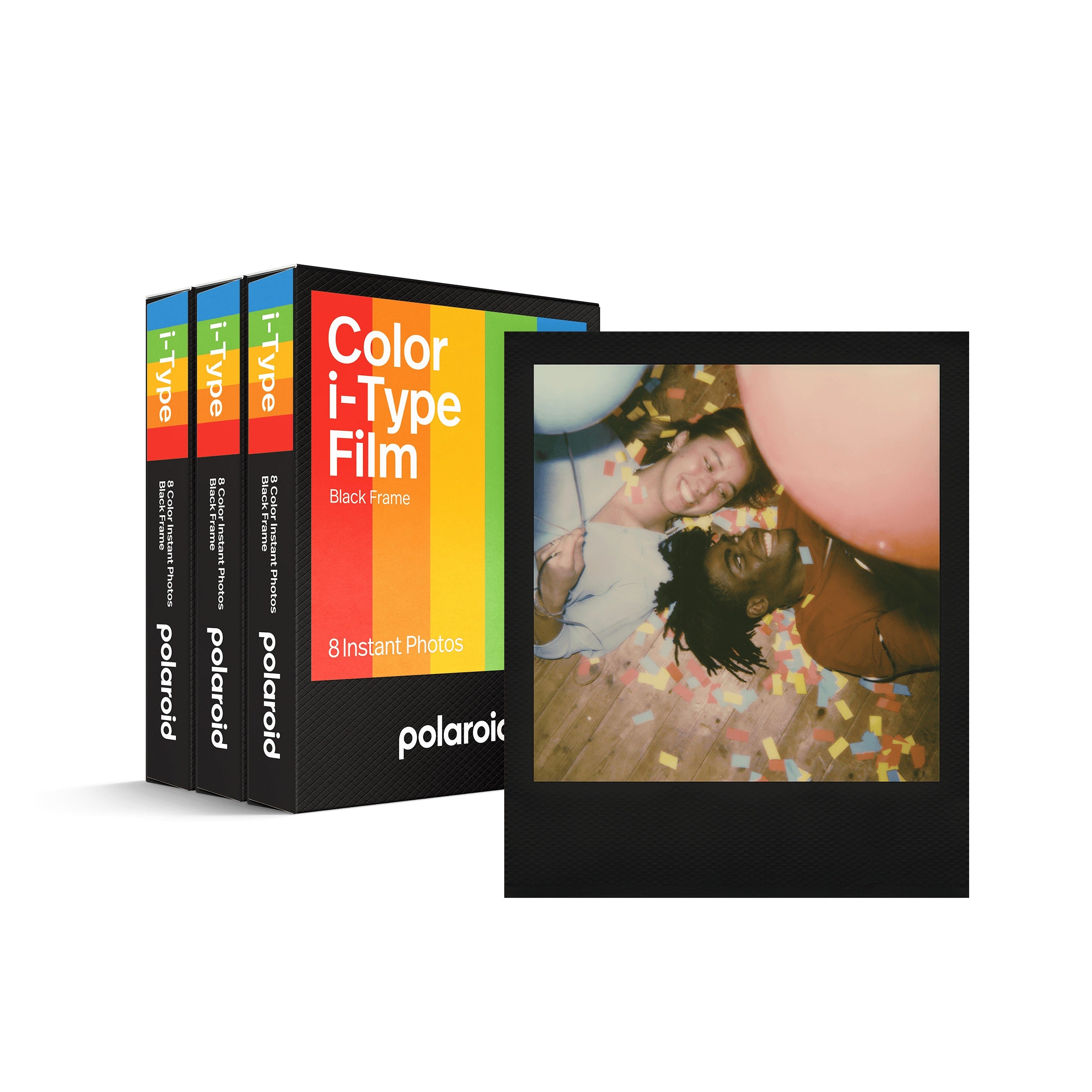 Polaroid i-Type Farbfilm mit schwarzem Rahmen, 3 Packungen, insgesamt 24 Fotos #6019Set_3