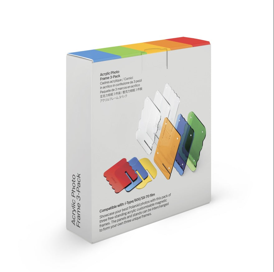 Polaroid Buntes Acryl-Fotorahmen 3er-Pack #006367
