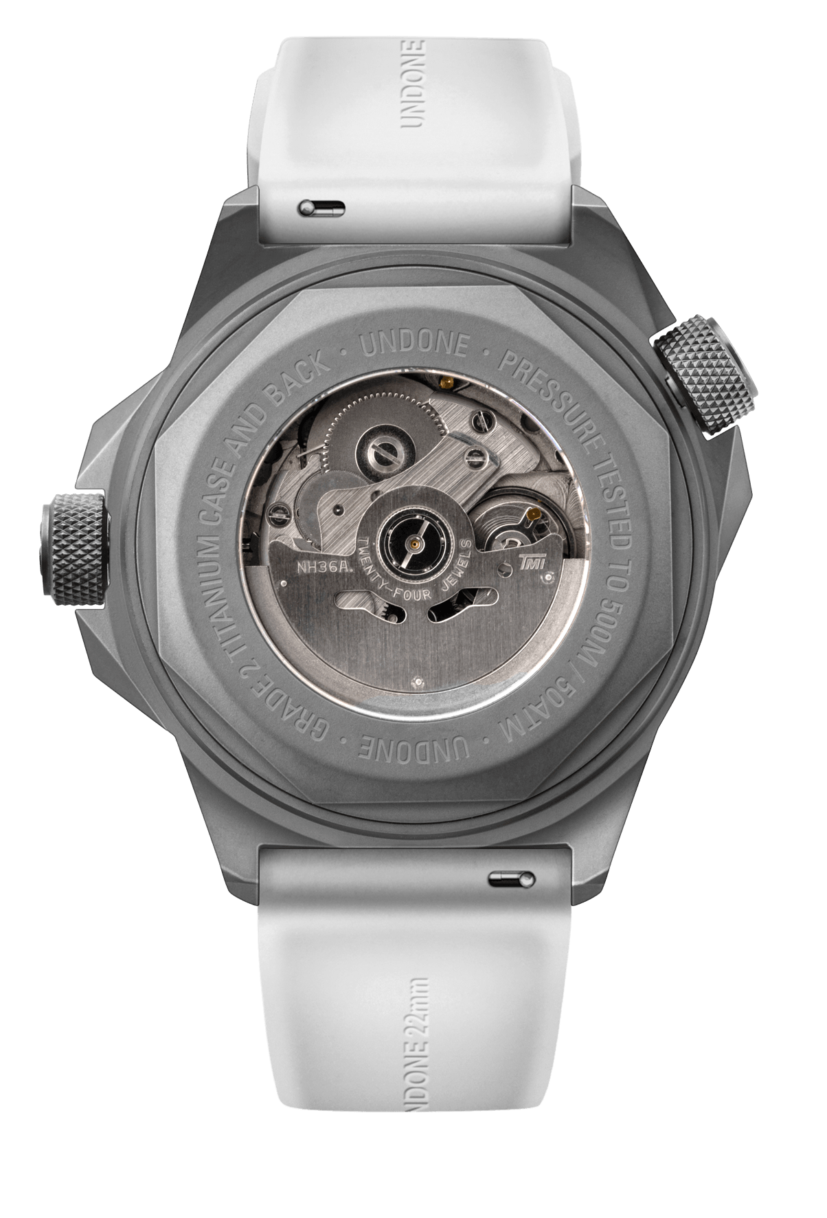 <tc>Undone</tc> Aquadeep Signal White 自動腕錶 #AQD-RBR-WHT