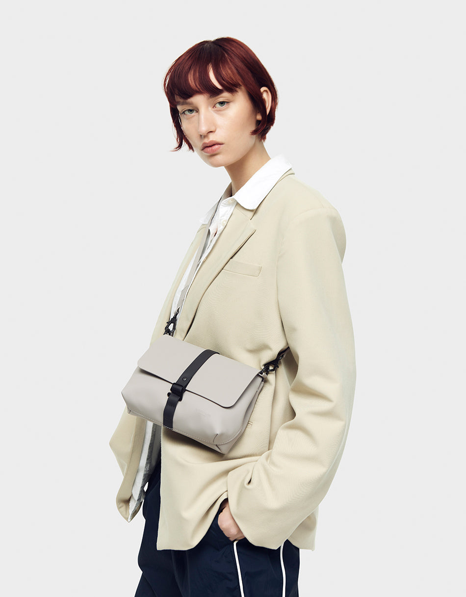 Gaston Luga Splash Crossbody Bag - Taupe #CB104