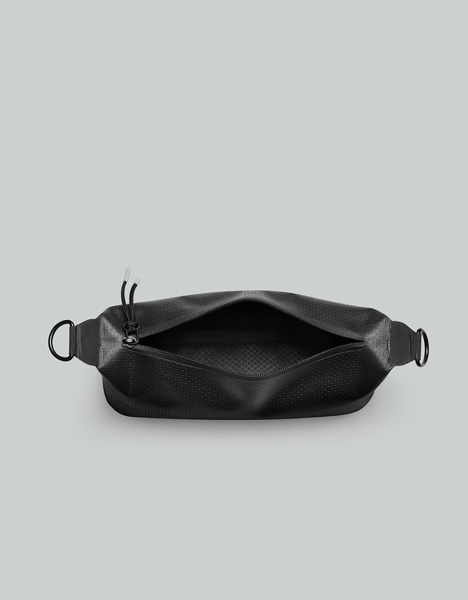 Gaston Luga Leichte DuoSeal Umhängetasche - Schwarz #LWDSCBBK