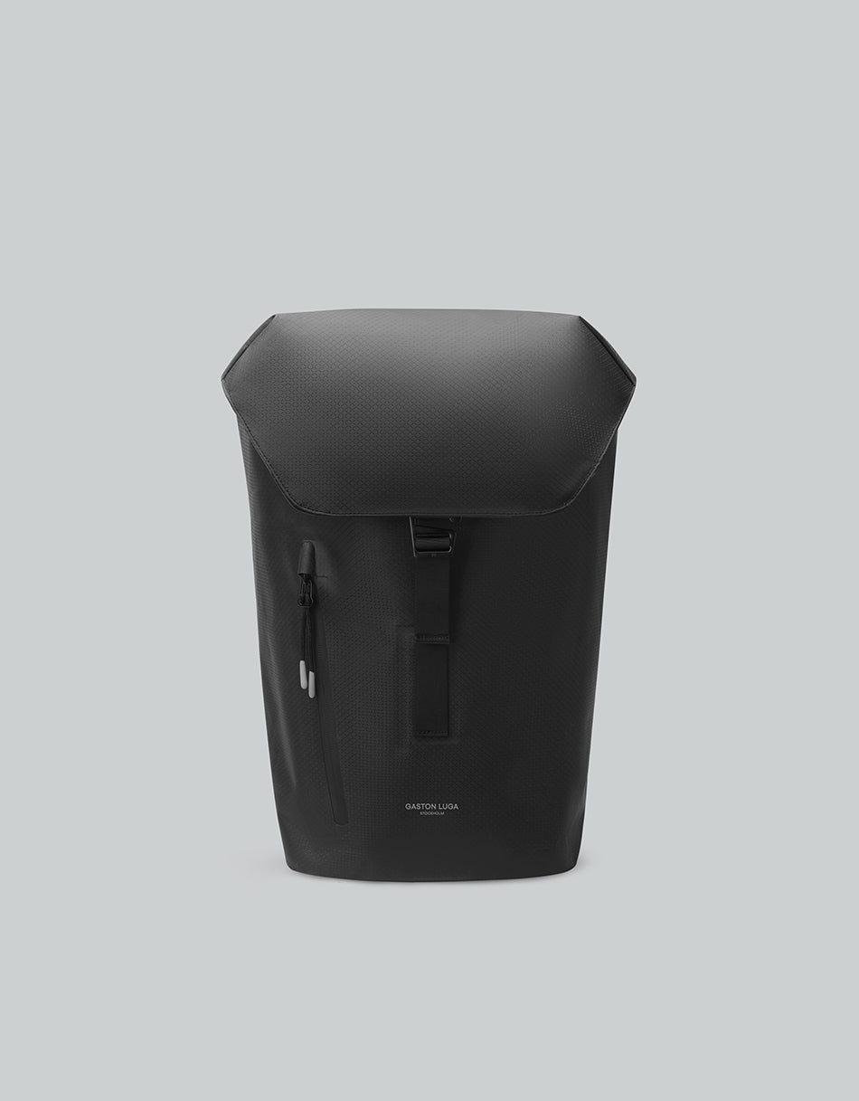 Mochila Gaston Luga Lightweight DuoSeal con Solapa 14" Negra #LWDSFBP14BK