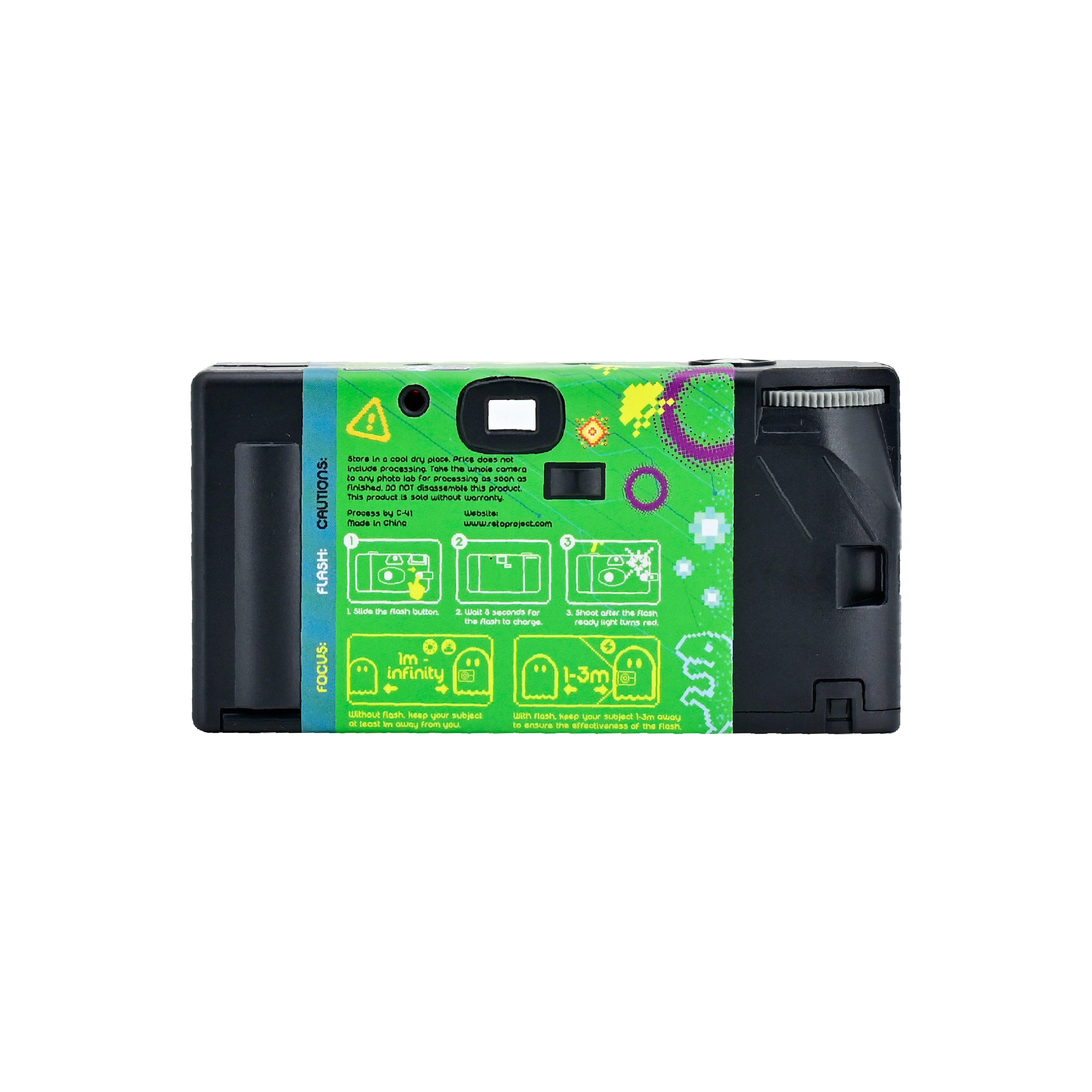 Retocolor Pixelate 400 35MM Einweg-Fotokamera 27 Aufnahmen *NEU