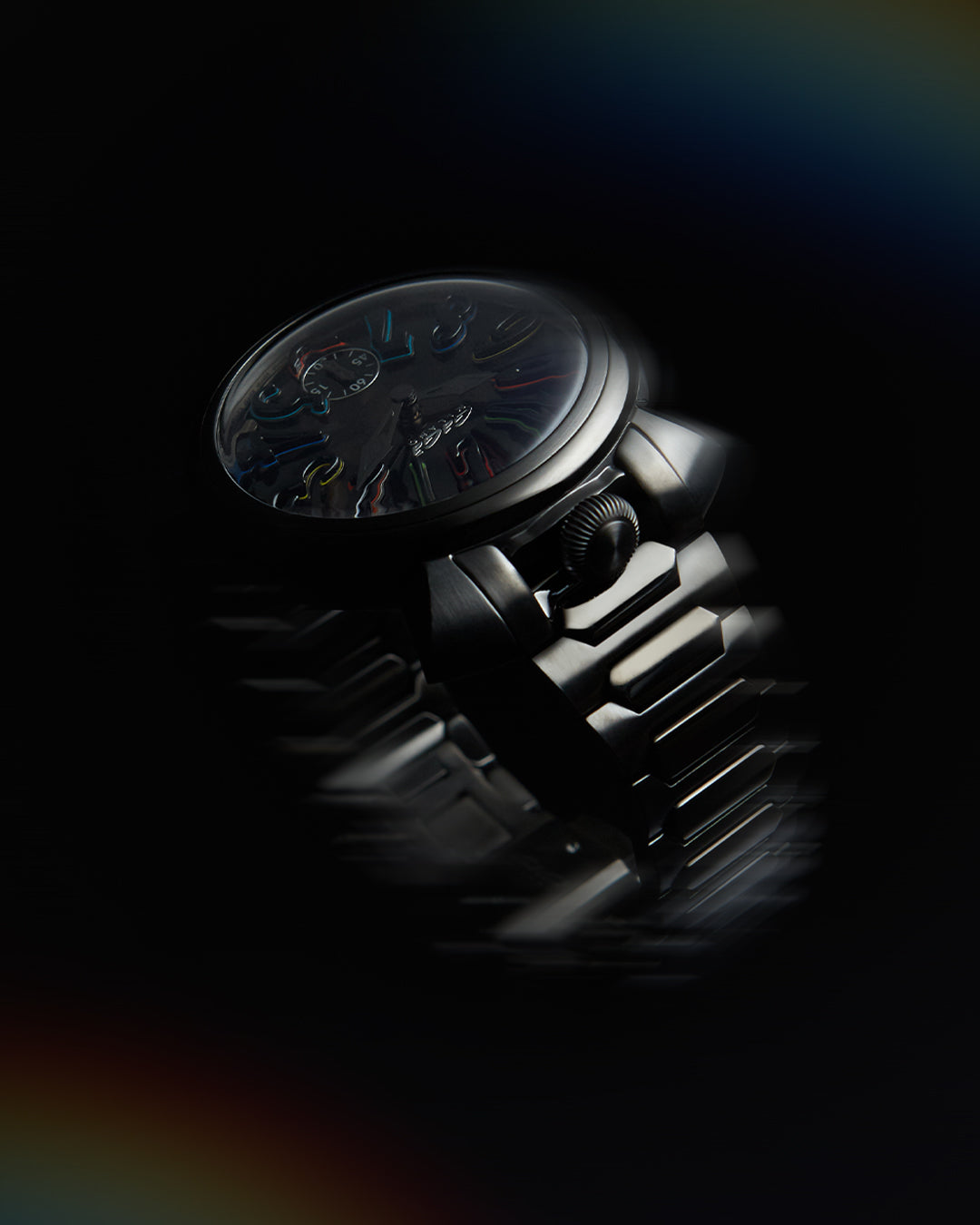 Gaga Milano MANUALE 44 GUN ÍNDICE ARCOÍRIS #4313SK01U0STSP0