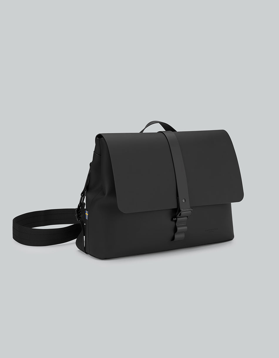 Bolso Bandolera Grande Gaston Luga Spläsh 14" - Negro #SPCBL14BK