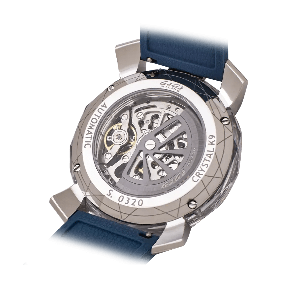 Gaga Milano Crystal 46mm Blue Watch - BangOn