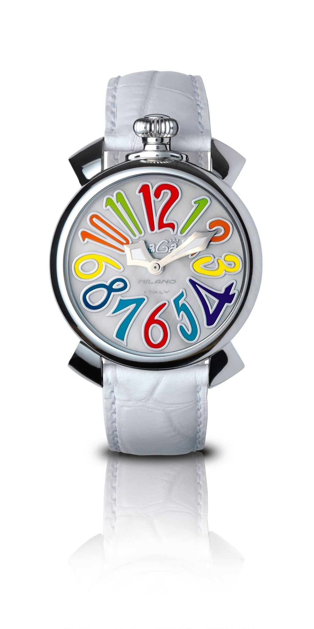 Gaga Milano MANUAL LADY 40MM - STEEL white Watch - BangOn
