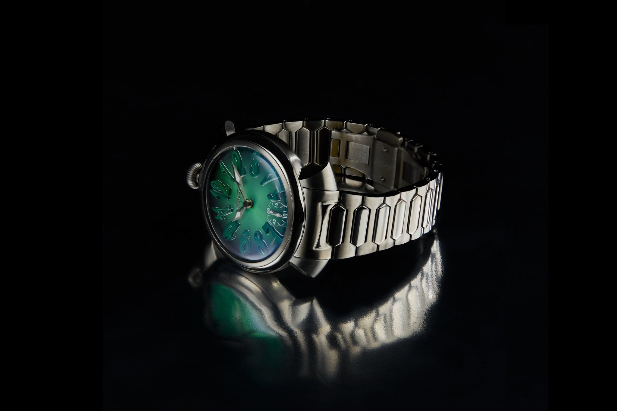 Gaga Milano MANUALE 44 DEGRADE GREEN Watch - BangOn