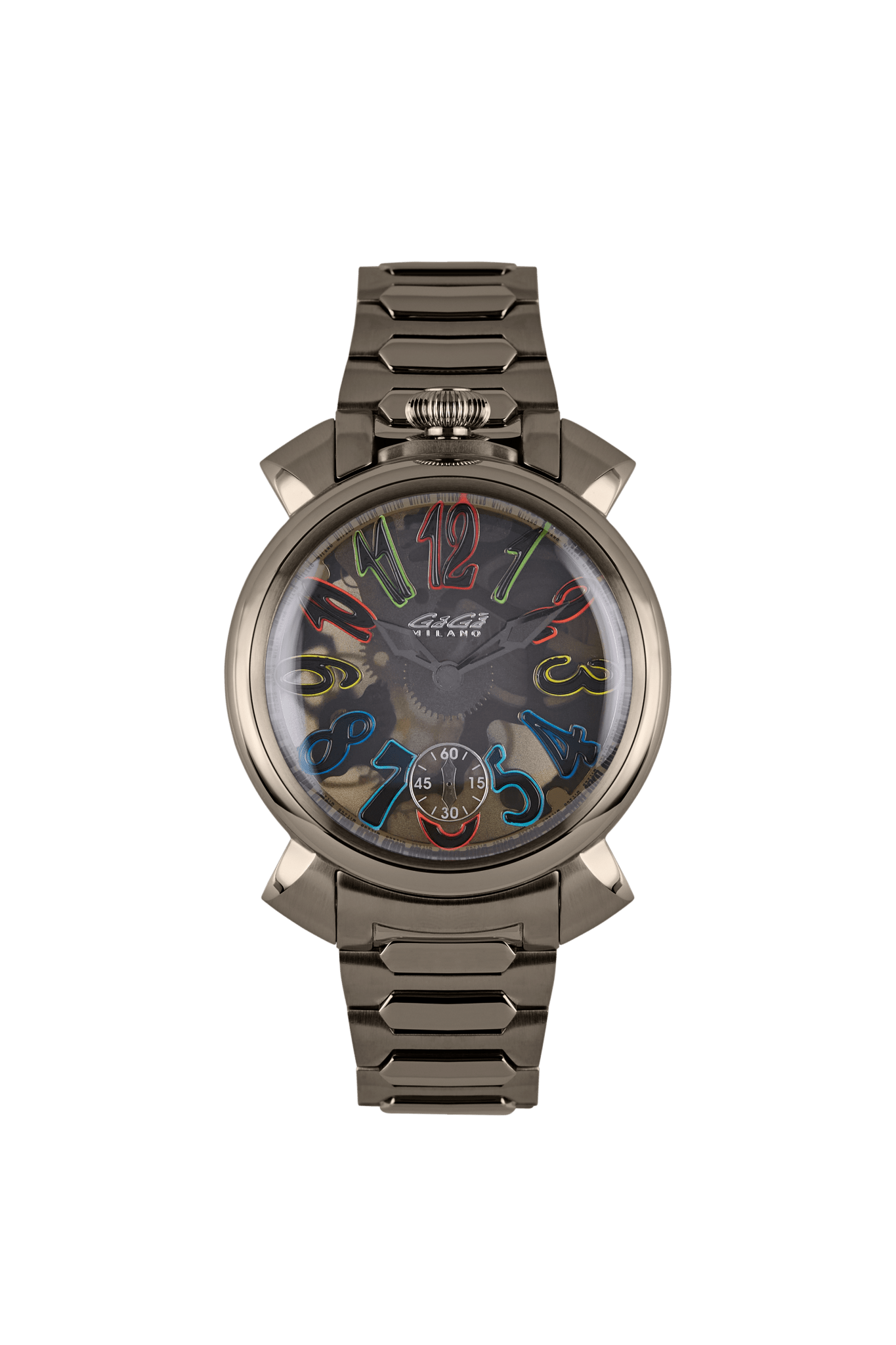 Gaga Milano MANUALE 44 GUN RAINBOW INDEX Watch - BangOn