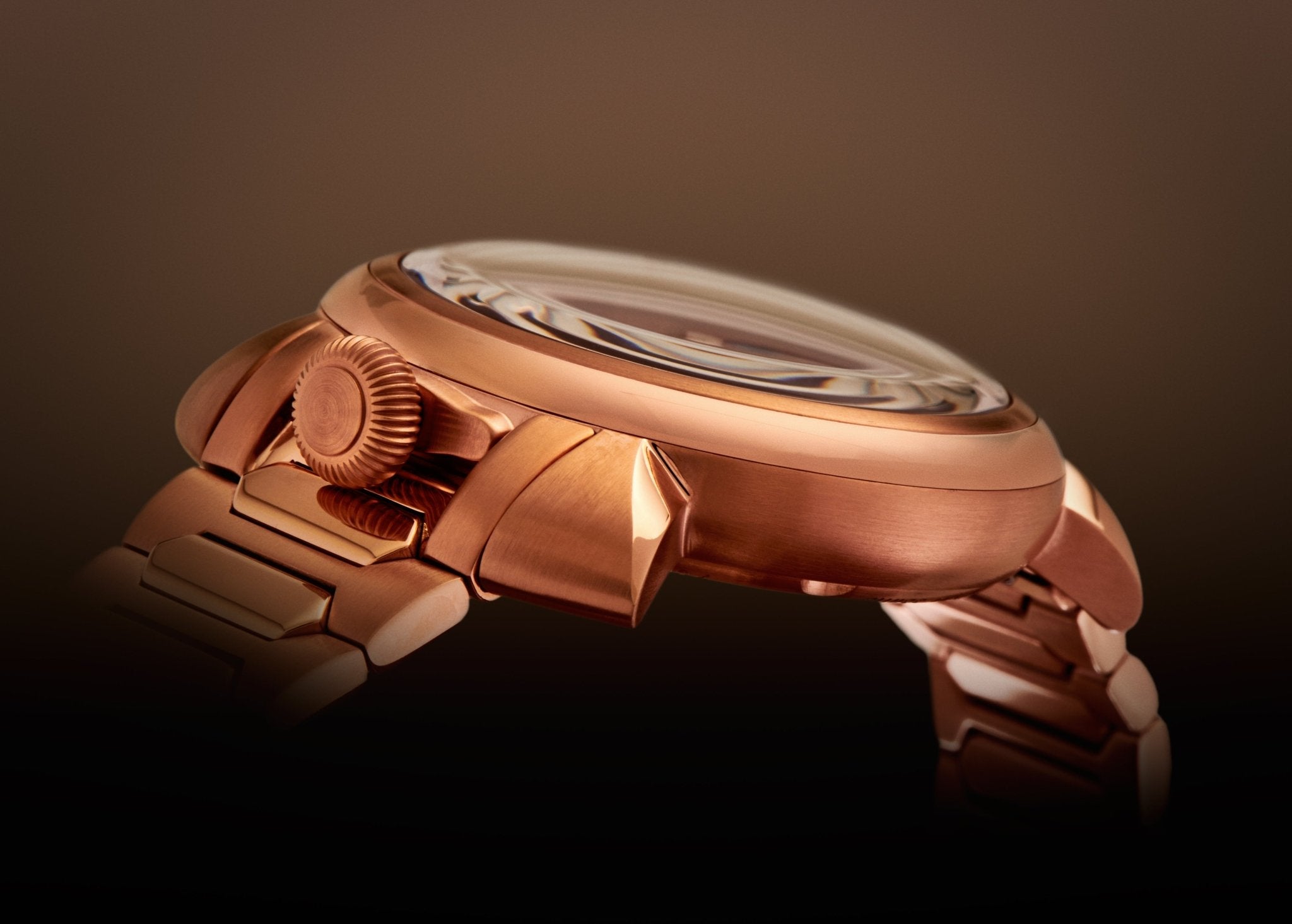 Gaga Milano MANUALE 44 ROSE GOLD Watch - BangOn
