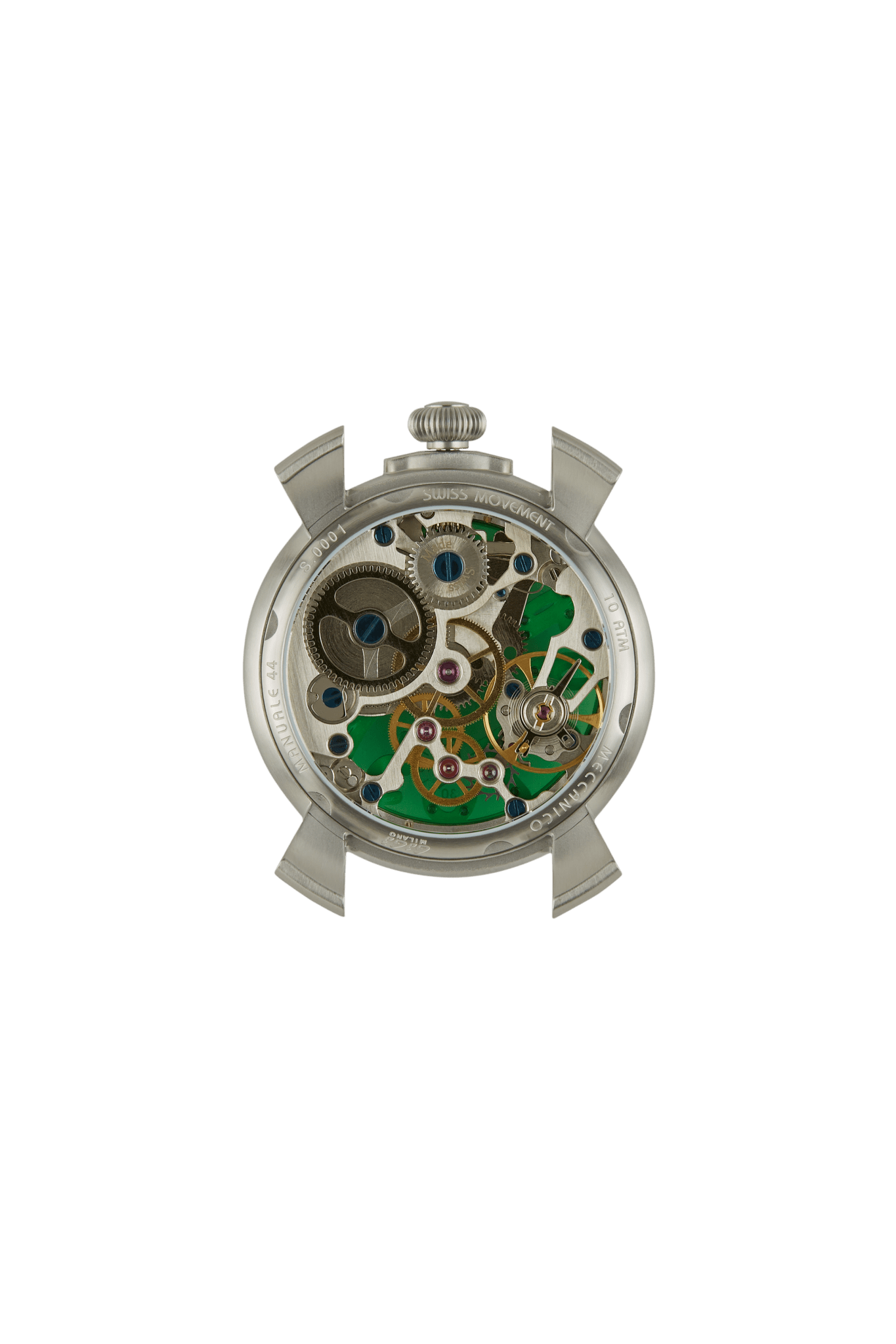Gaga Milano MANUALE 44 STEEL GREEN Watch - BangOn