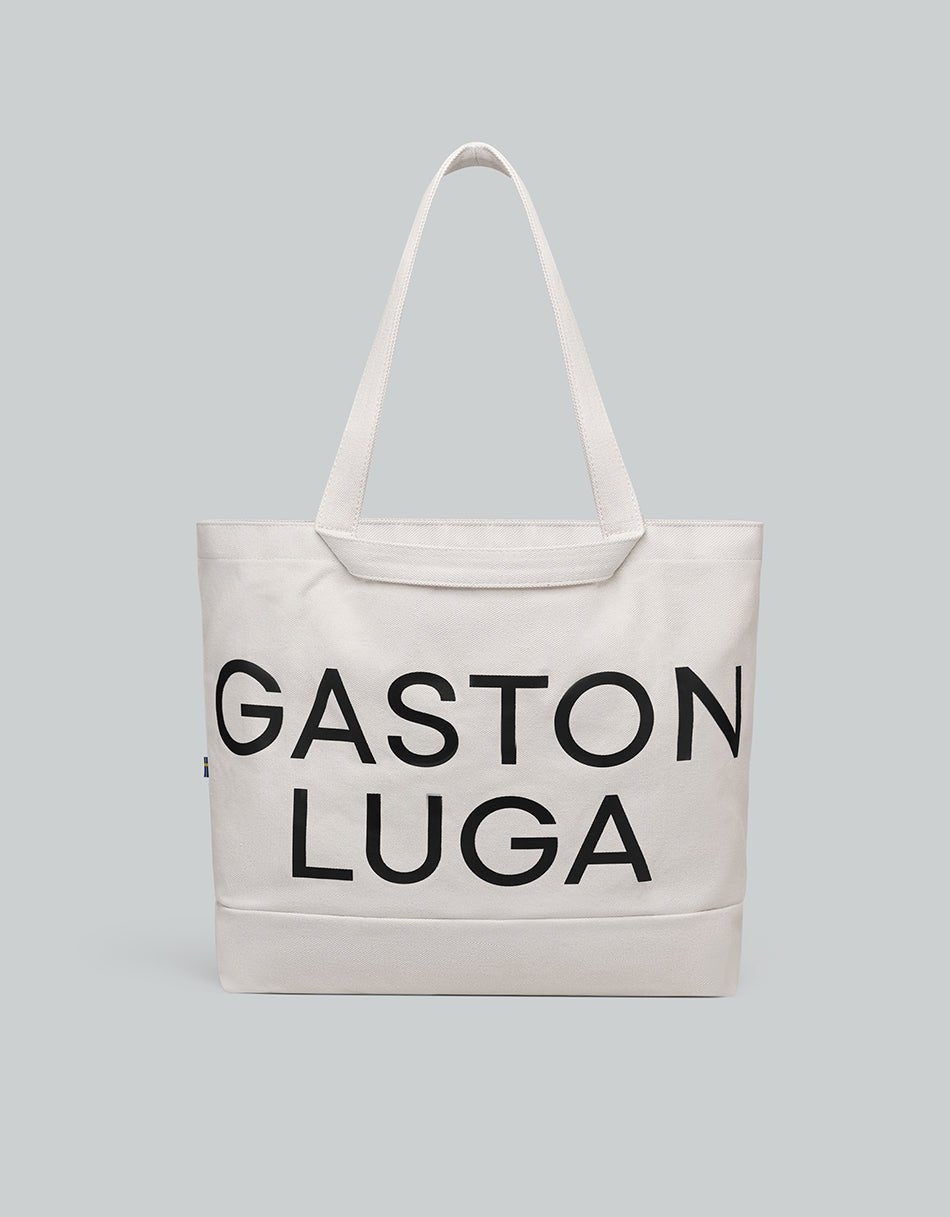 Gaston Luga Canvas Tote Bag - Cloud Cream GLCVTTCC - BangOn