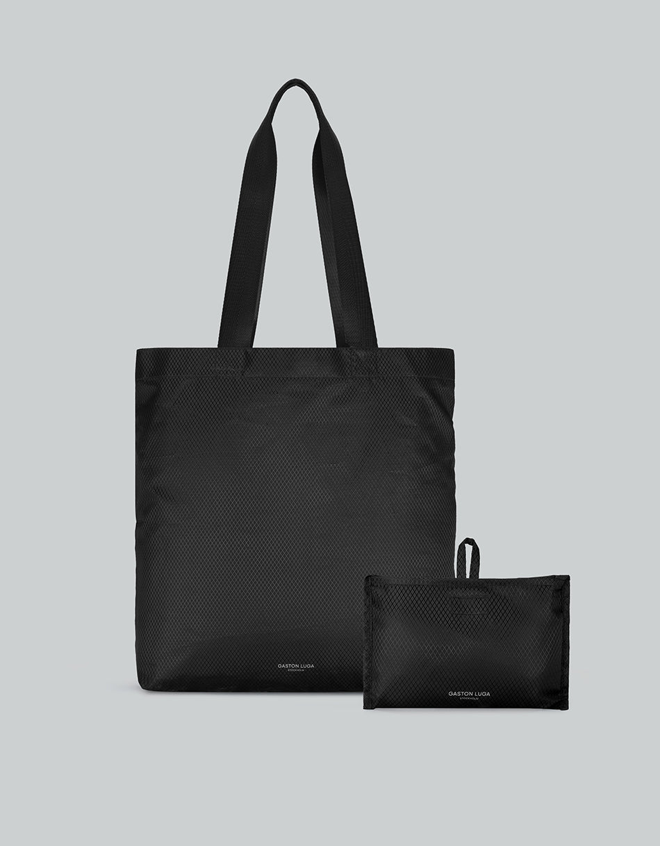 Gaston LugaLightweight Packable Tote Bag - Black LWPTTBK - BangOn