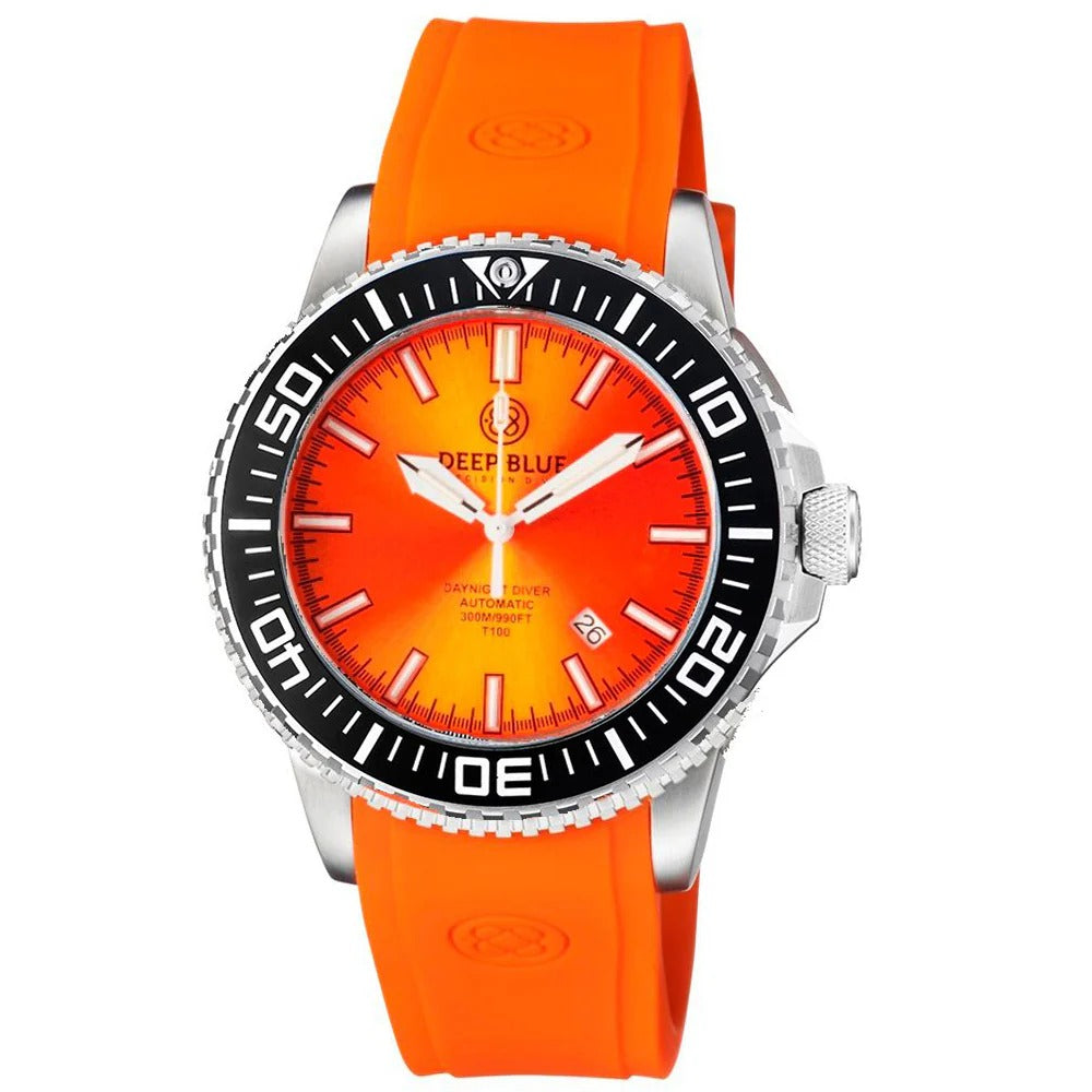 DEEPBLUE Daynight Patriot Silicon Strap, Orange D, Blue tubes