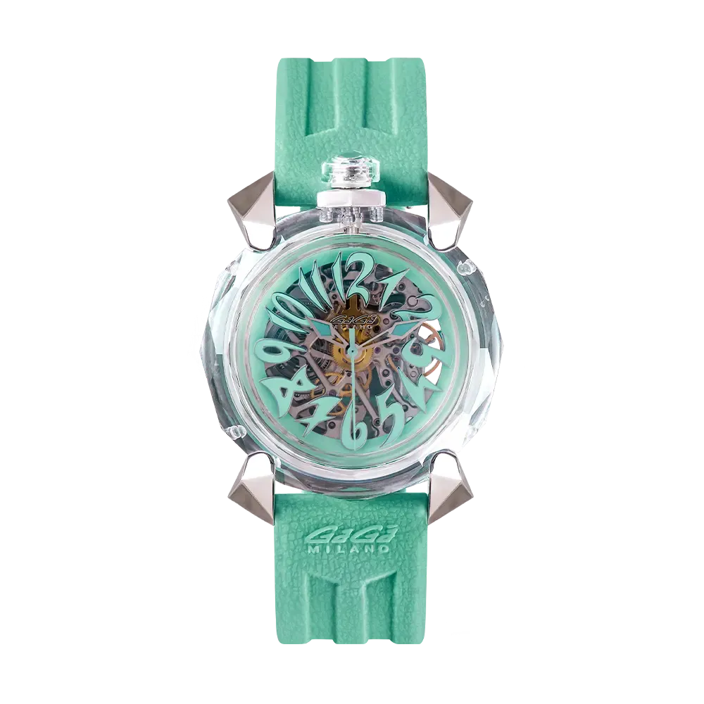 Gaga Milano CRISTAL 46mm Mint #8060CY02SGSRTF0