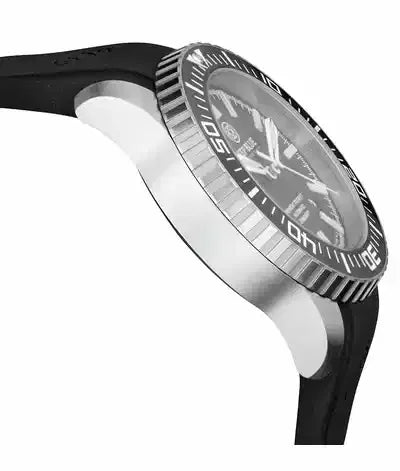 DEEPBLUE Daynight Patriot Silicon Strap, Black Dial, Blue Tubes