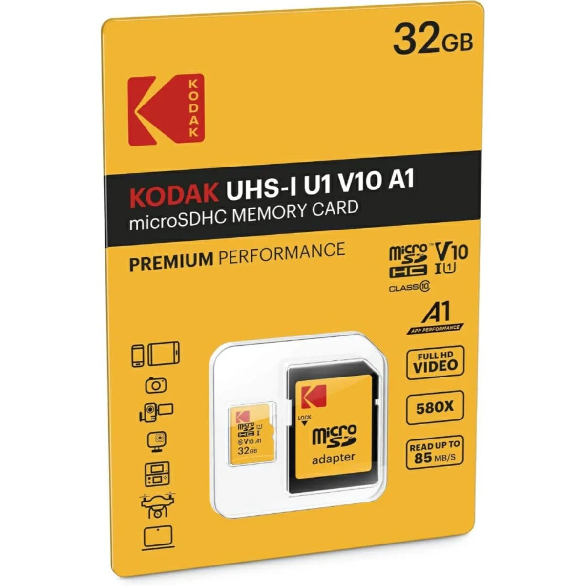KODAK V30 A1 MicroSD 32GB CU3 - BangOn