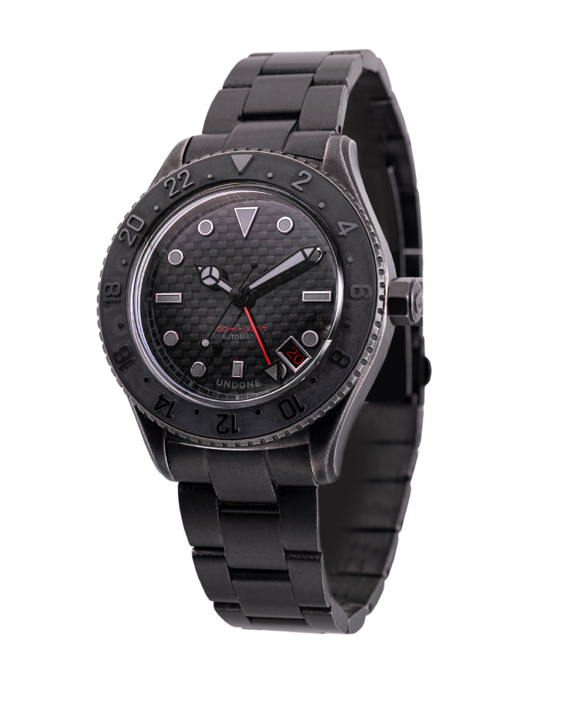 Reloj Automático Basecamp Stealth Steel JP GMT #BCP-CLB-STS-JPN