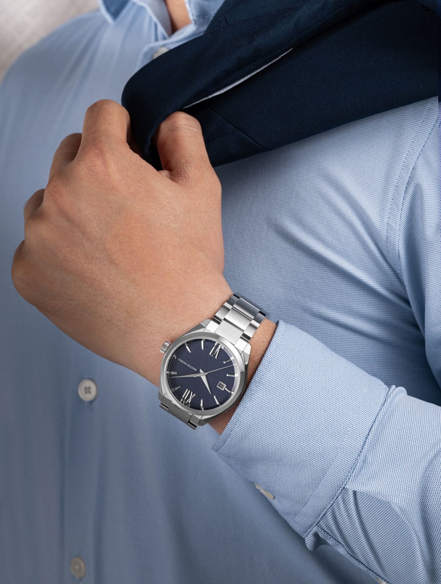 MW31 Automatic Watch - Bracelet Blue Dial - BangOn