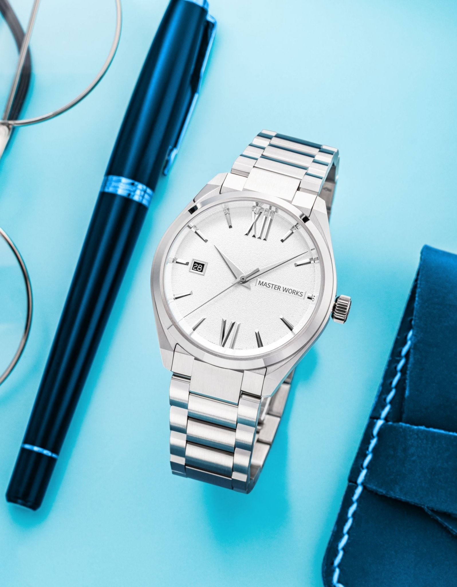 MW31 Automatic Watch - Bracelet Silver White Dial - BangOn