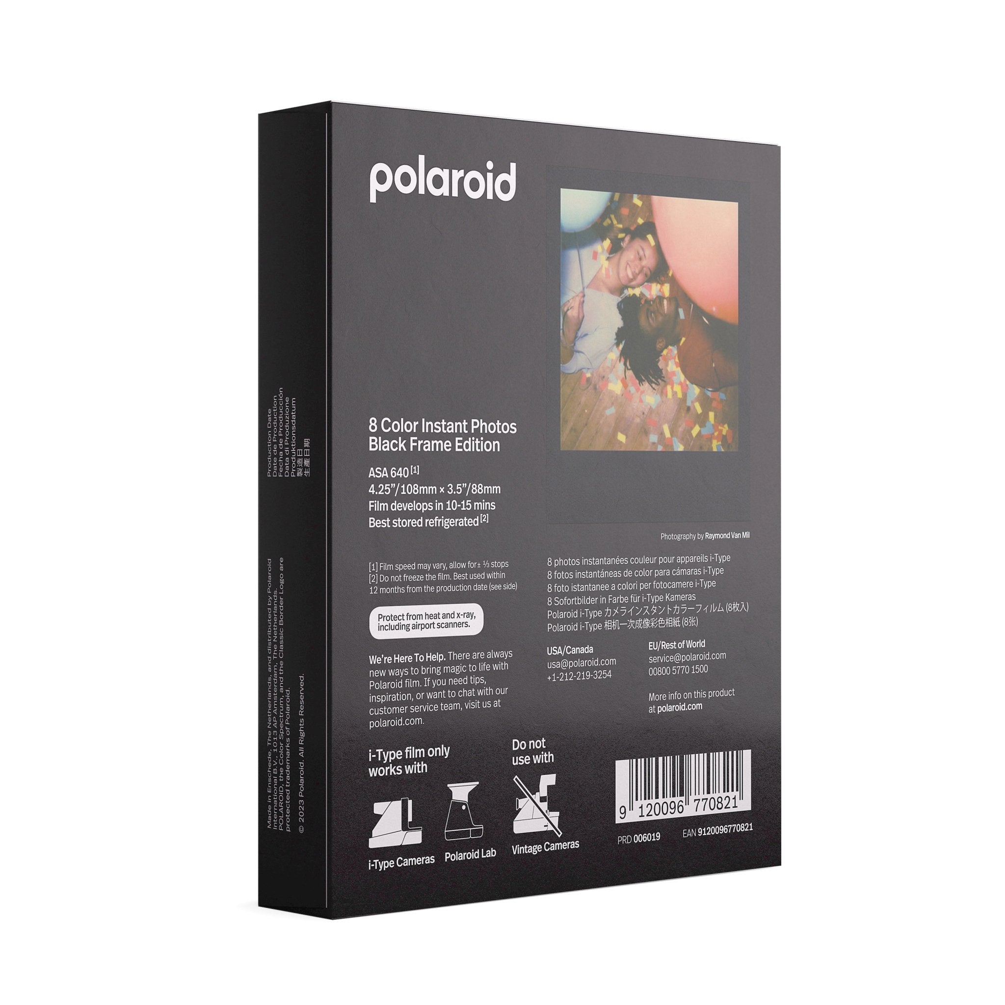 Polaroid Color film for i-Type – Black Frame Edition Instant Camera - BangOn