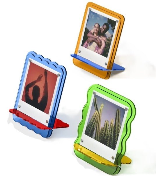 Polaroid Colorful Acrylic Photo Frame 3 - Pack - BangOn