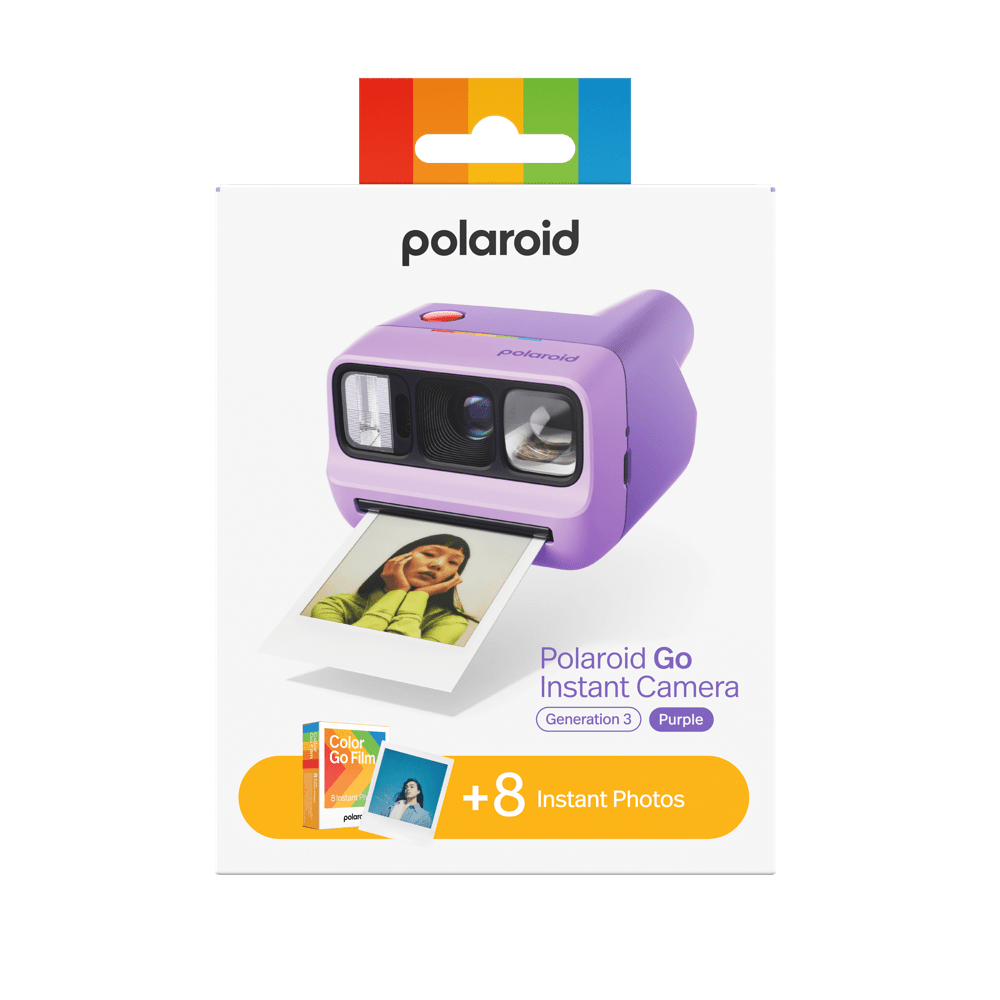 Polaroid Go Gen 3 Purple + Color Film Bundle (8 Photos) - BangOn