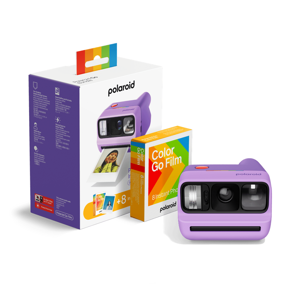 Polaroid Go Gen 3 Purple + Color Film Bundle (8 Photos) - BangOn