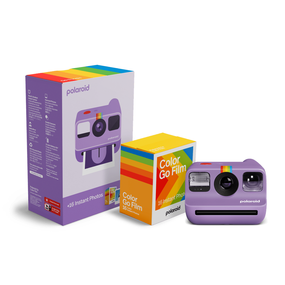 Polaroid Go Generation 2 EB Starter Set - Purple Instant Camera - BangOn