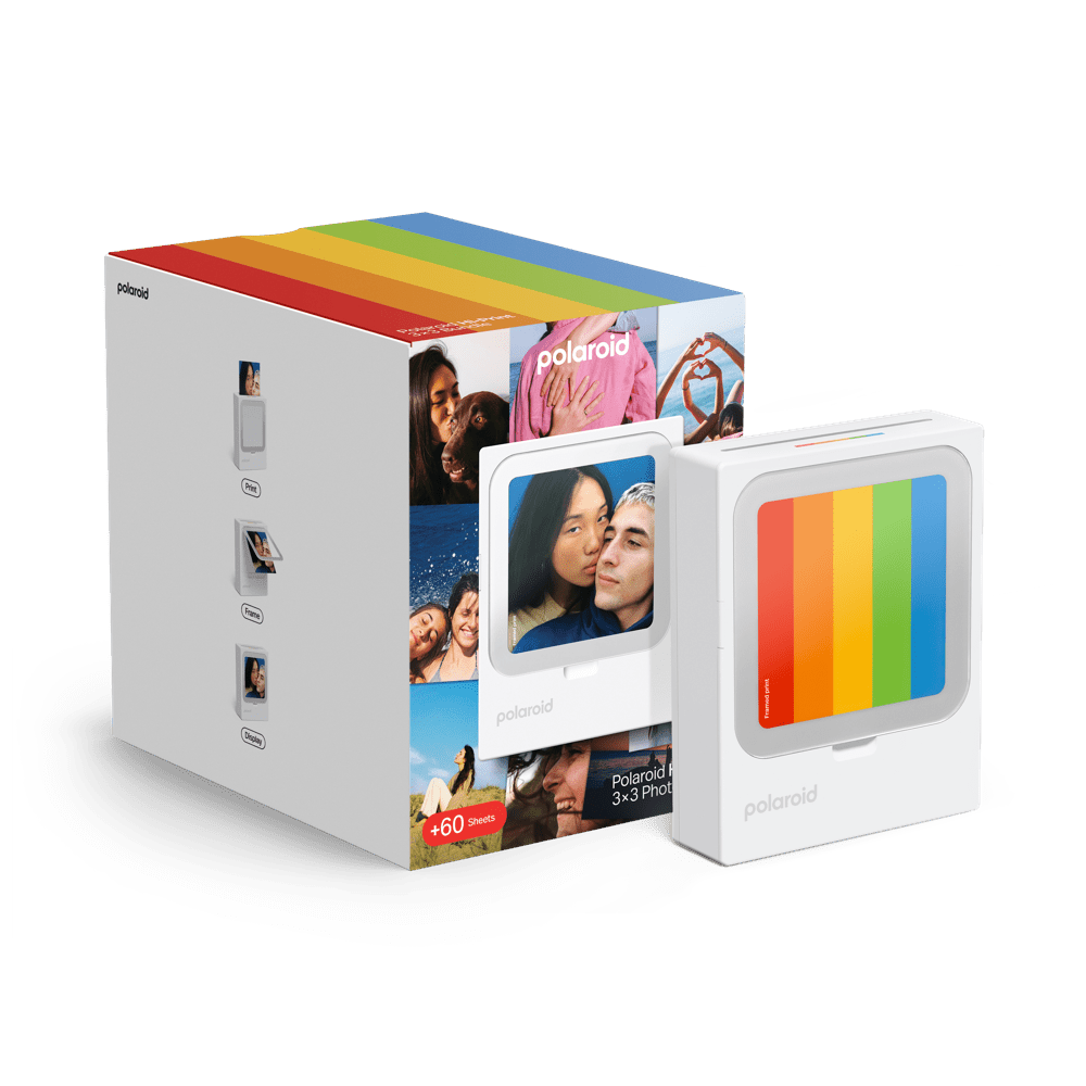 POLAROID Hi Print 3x3 Pocket Photo Printer White + 60 Sheet Bundle 006647 - BangOn