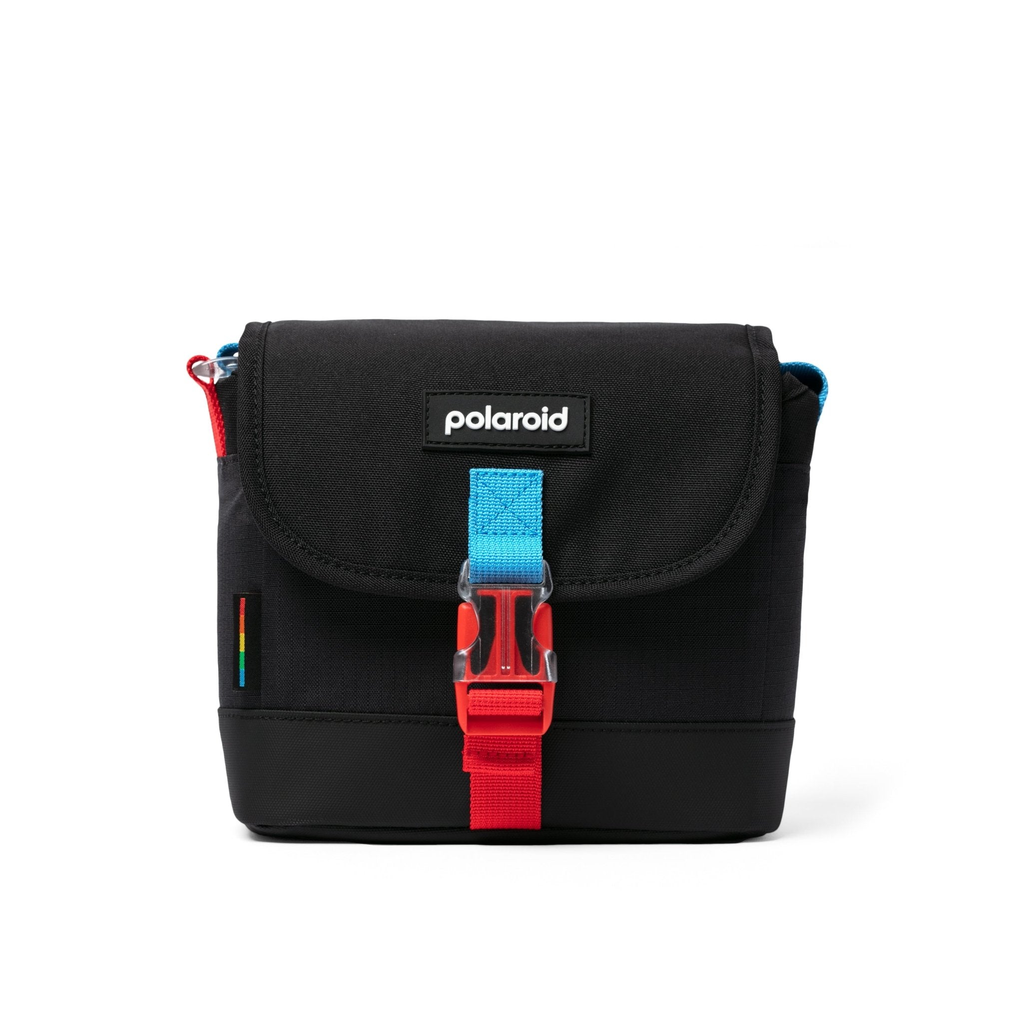 Polaroid Instant Camera Box Bag - Multi Red Blue Adjustable Strap - BangOn