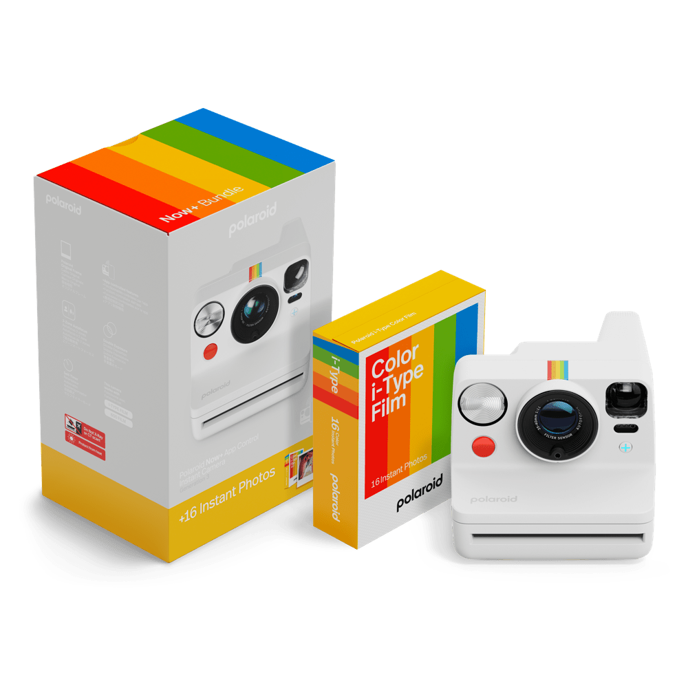 Polaroid Now+ Generation 3 EB Starter Set - White Instant Camera - BangOn