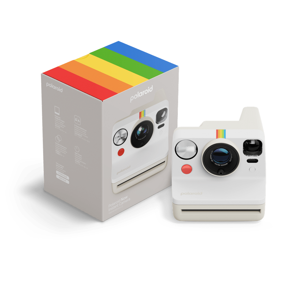 Polaroid Now Instant Camera Generation 3 – Pebble White - BangOn