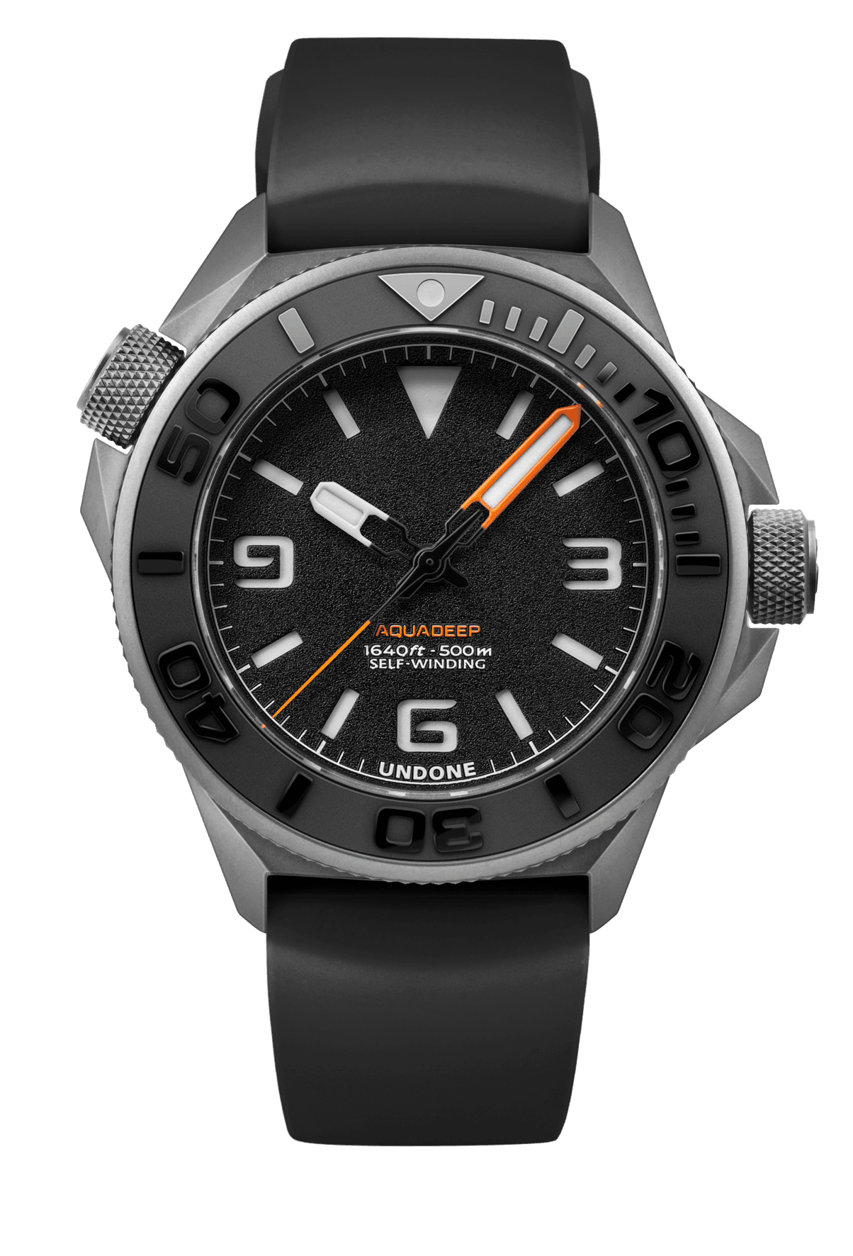 Undone Aquadeep Signal Black Automatic watch - BangOn