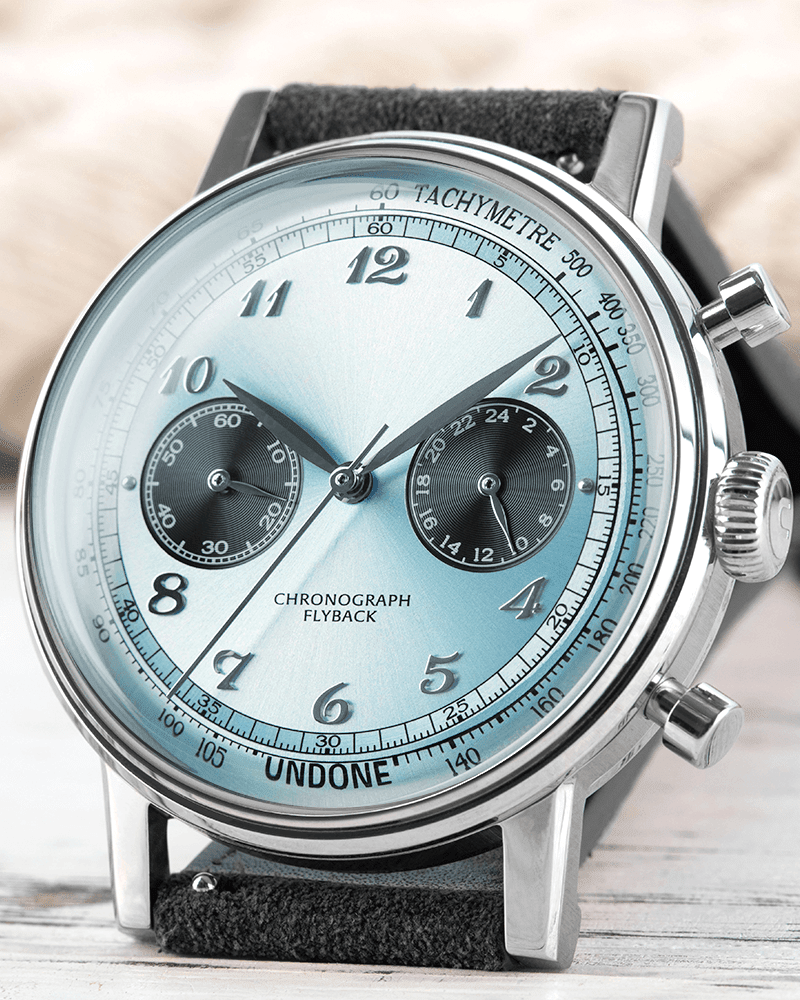 UNDONE Urban Vintage Arctic Blue Watch - BangOn