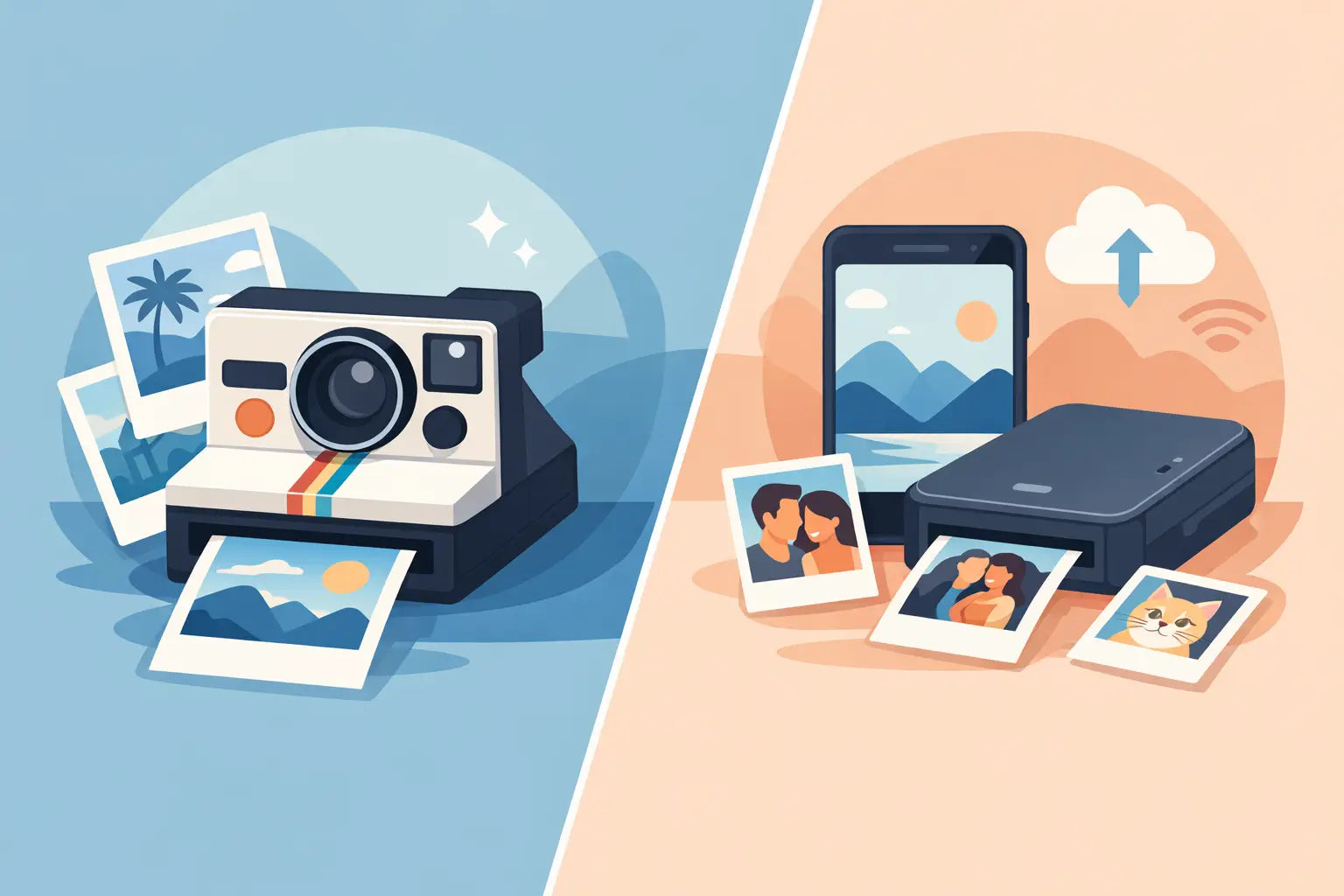 Instant Camera Versus Smartphone Prints