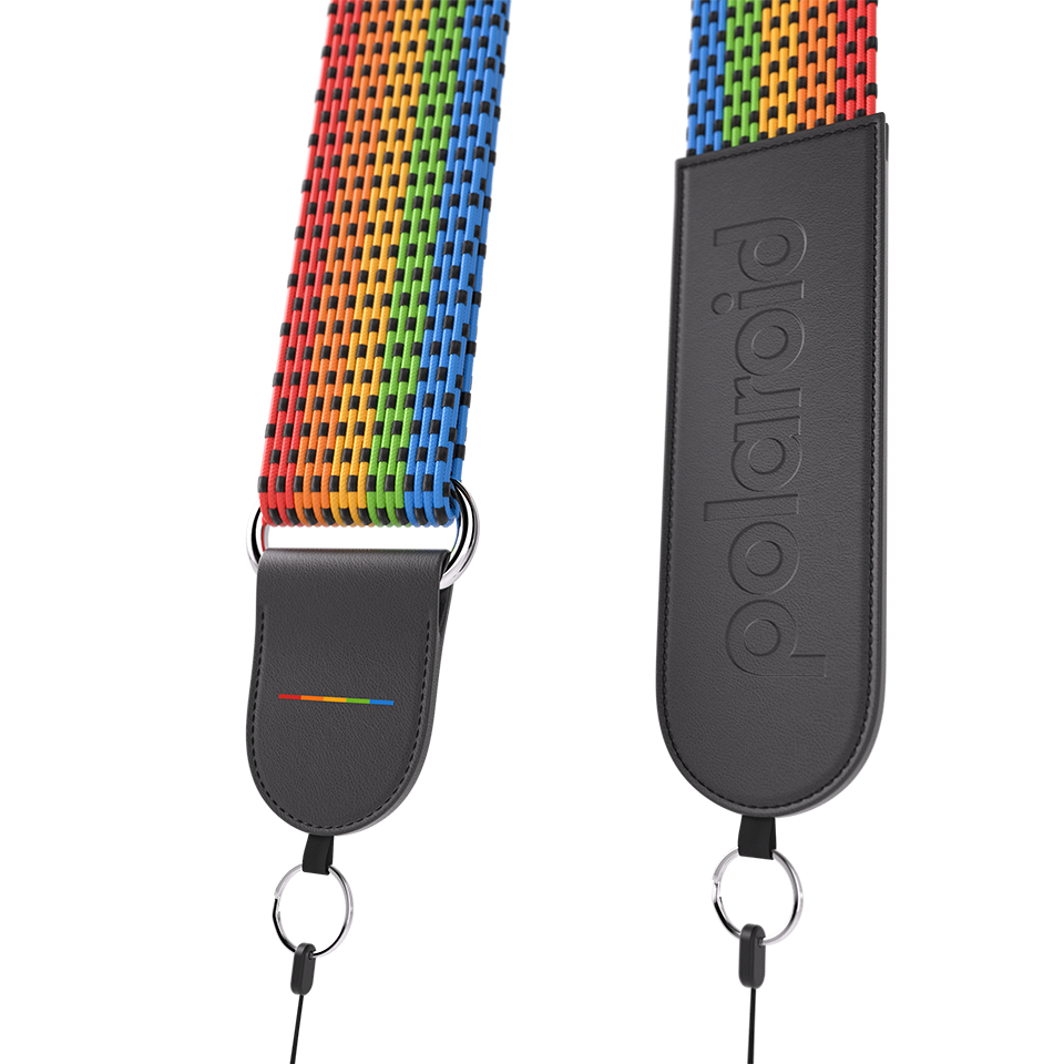 Polaroid Sofortbildkamera Gurt Flach – Regenbogen Schwarz #006055