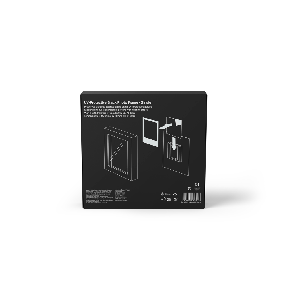 Polaroid Studio Single Photo Frame - Black #006362
