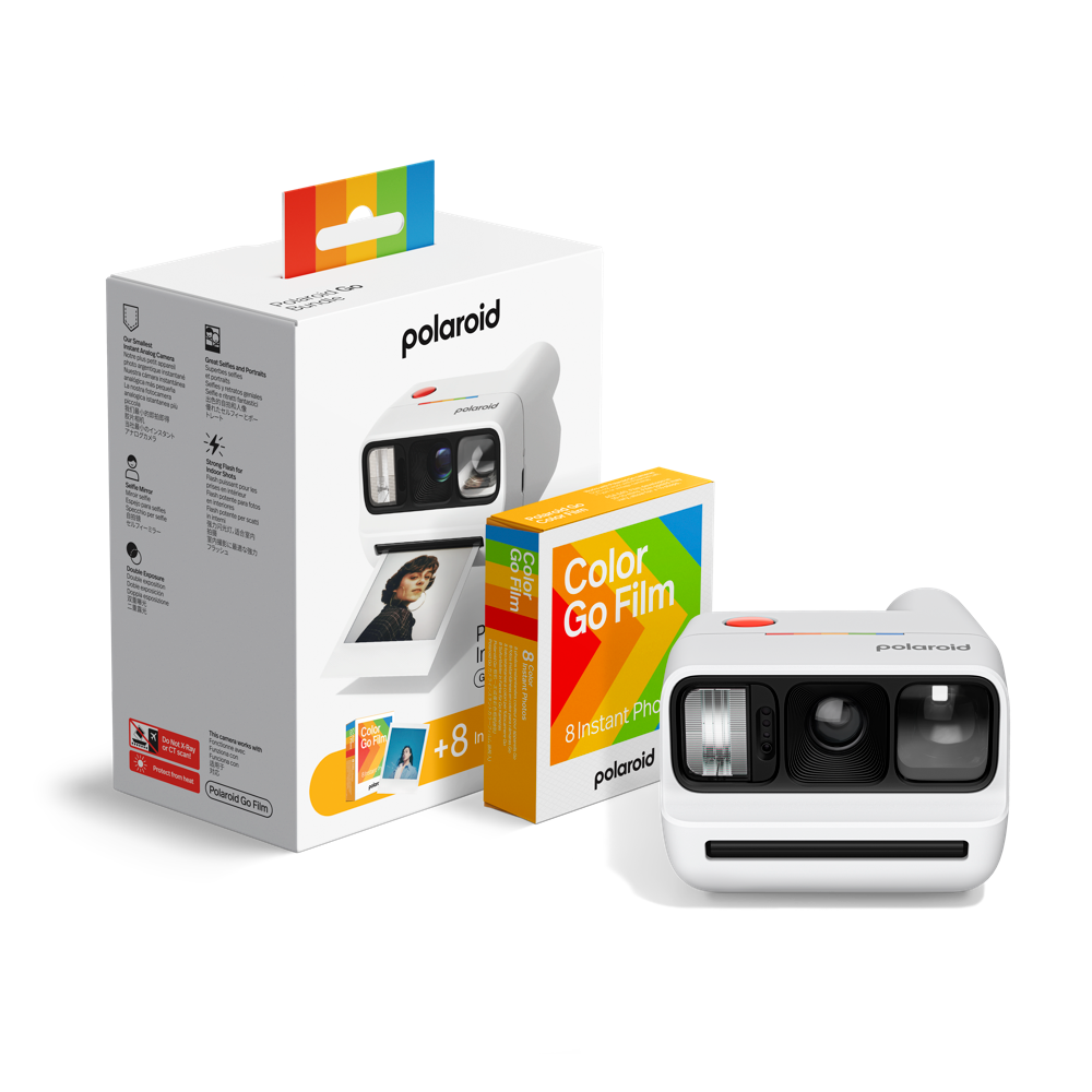 Polaroid Go Gen 3 White + Color Film Bundle (8Photos)