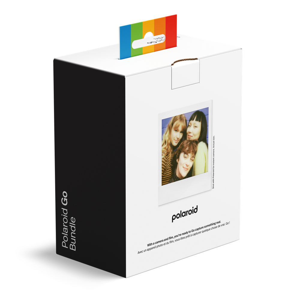 Polaroid Go Gen 3 Black + Color Film Bundle ( 8Photos)